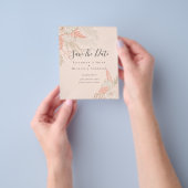 GOEKOOP Foto Save Dates PAMPAS GRAS Terracotta Flyer (Hand)