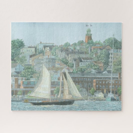 Goélette dans la baie de Casco Puzzle 520 pièces (Horizontal)