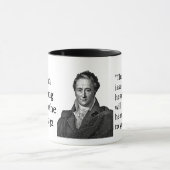 Goethe citation sur le coeur Mug (Centre)