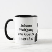 Goethe citation sur le coeur Mug (Gauche)