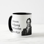 Goethe citation sur le coeur Mug (Devant gauche)