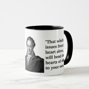 Goethe citation sur le coeur Mug