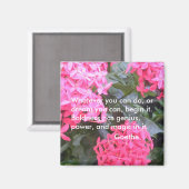 Goethe Motivational Quotation Magnet (Recto/Verso)