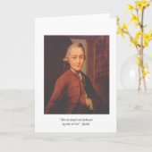 Goethe "We Are Shaped" - Carte De Voeux De Devis (Fleur jaune)