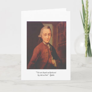 Goethe "We Are Shaped" - Carte De Voeux De Devis