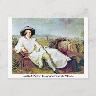 Goethe's portret van Johann Heinrich Wilhelm Briefkaart