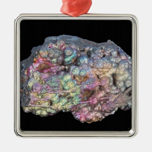 Goethite toont irdescentie metalen ornament (Voorkant)