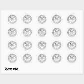 Goetia Seal of Solomon Ronde Sticker (Vel)