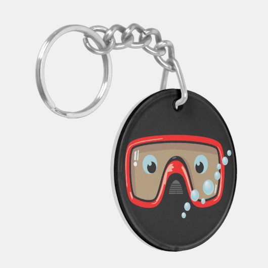 Goggles Personalized Sleutelhanger (Voorkant Links)