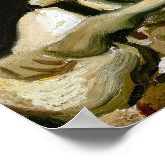 Gogh Head of a Skeleton met een Burning Cigarette Poster (Hoek)