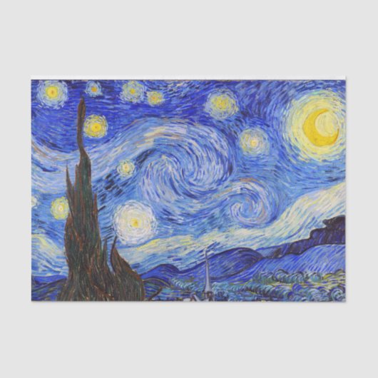 Gogh , “Starry Night” Tissuepapier (Voorkant)