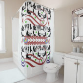 gogo mans blanc dames rideau de douche (En situation)