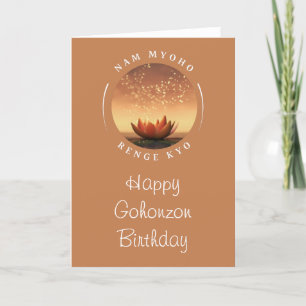 Gohonzon Birthday Card SGI boeddhisme Feestdagen Kaart