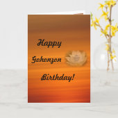 Gohonzon Carte Anniversaire SGI Bouddhisme (Fleur jaune)