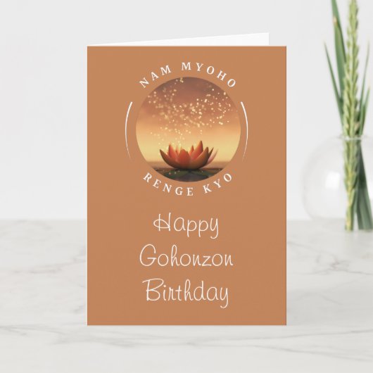 Gohonzon Carte Anniversaire SGI Bouddhisme (Devant)