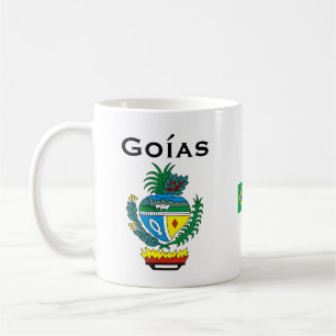 Goías, tasse de drapeau du Brésil/Caneca de Goí