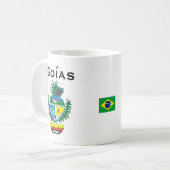 Goías, tasse de drapeau du Brésil/Caneca de Goías (Devant gauche)