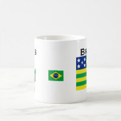 Goías, tasse de drapeau du Brésil/Caneca de Goías (Centre)