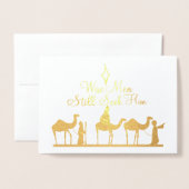 Goil Foil Photo Carte de Noël Trois Wisters (Devant avec enveloppe)