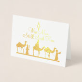 Goil Foil Photo Carte de Noël Trois Wisters (Devant)