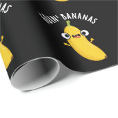Goin Bananas Funny Fruit Pun Dark BG Cadeaupapier (Rol Hoek)