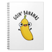 Goin Bananas Funny Fruit Pun Notitieboek (Voorkant)