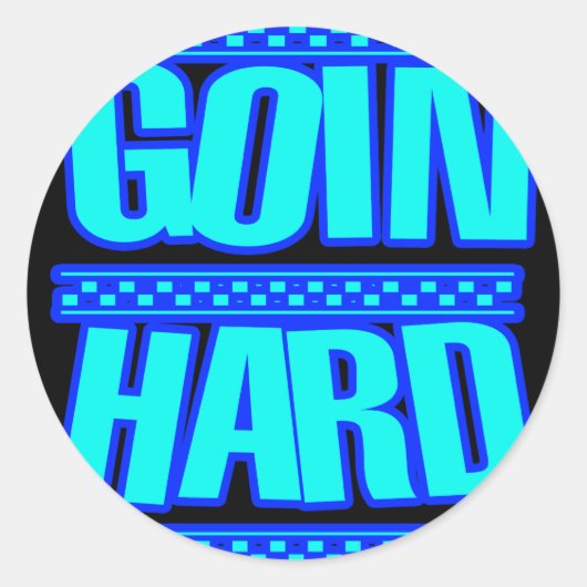 GOIN HARD JERK JERKIN Jerks dans Hyphy Ronde Sticker (Voorkant)