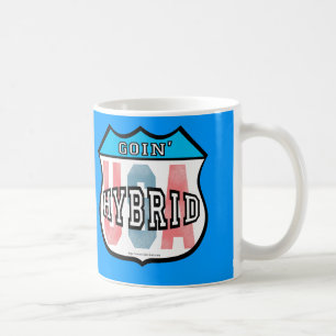 Goin Hybrid Patriotic Car Logo Art Koffiemok