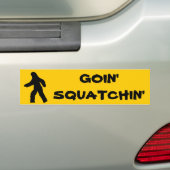 Goin' Squatchin' Bumpersticker (Op auto)
