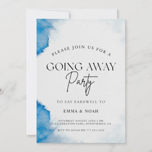 Going Away Party Invitation Printable Template (Devant)