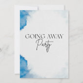 Going Away Party Invitation Printable Template Kaart (Achterkant)