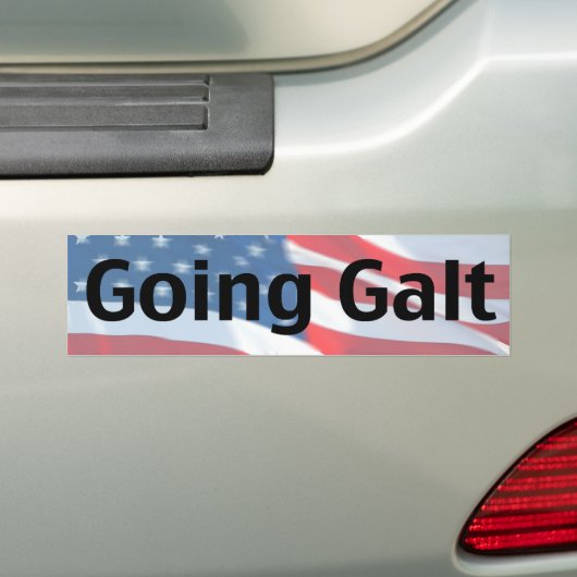 Going Galt Bumpersticker (Op auto)