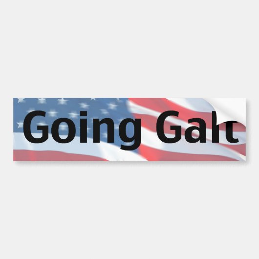 Going Galt Bumpersticker (Voorkant)