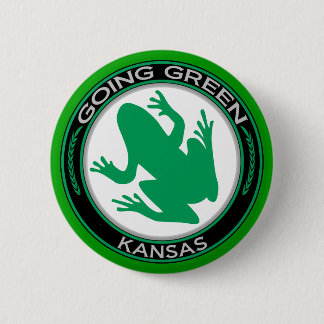 Going Green Kansas Frog Ronde Button 5,7 Cm