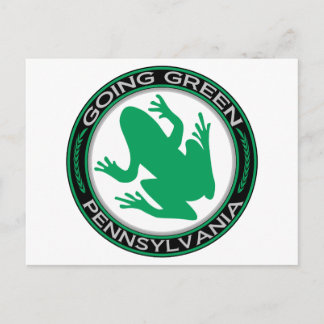 Going Green Pennsylvania Frog Briefkaart
