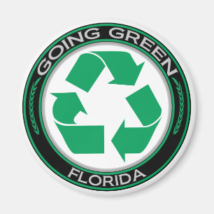 Going Green Recyclen Florida Magneet