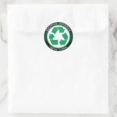 Going Green Recyclen New York Ronde Sticker (Tas)
