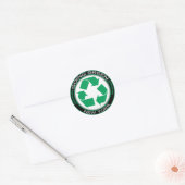 Going Green Recyclen New York Ronde Sticker (Envelop)