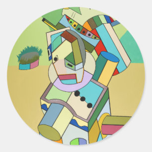 "Going Home" van Ruchell Alexander Ronde Sticker