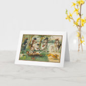 "Going Hunting"  Wenskaart Kaart (Gele Bloem)