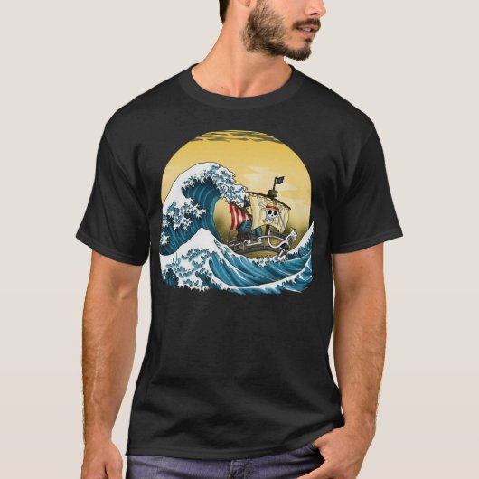 Going Merry Wave - een stuk E Essential T-shirt (Voorkant)