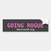 GOING ROGUE TEAMSARAH.ORG BUMPERSTICKER (Voorkant)