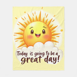 Going to be a Great Day Fleece Deken