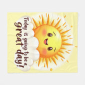 Going to be a Great Day Fleece Deken (Voorkant (Horizontaal))