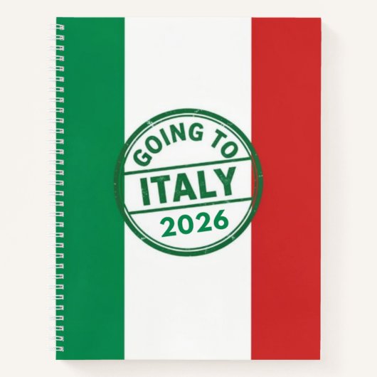 Going to Italy 2026 Notitieboek (Voorkant)