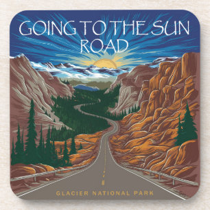 Going To The Sun Road Montana Vista Bier Onderzetter