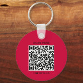 Goji Berry Logo Sleutelhanger met QR-code (Achterkant)