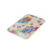 Goji, bosbes: waterverf illustratiepatroon. badmat (Gekanteld)