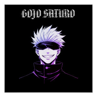 Gojo Saturo Anime Perfect Poster