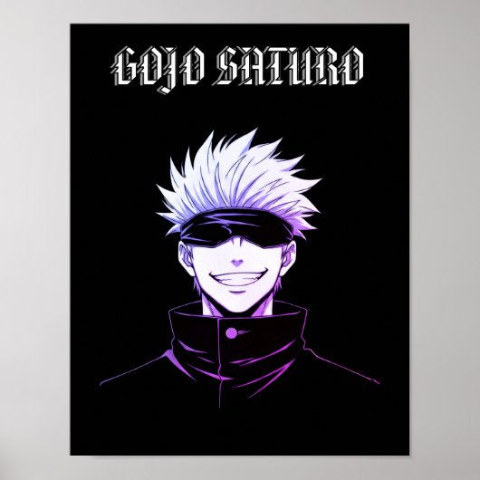 Gojo Saturo Anime  Poster (Voorkant)